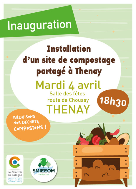 Inauguration site de compostage Thenay