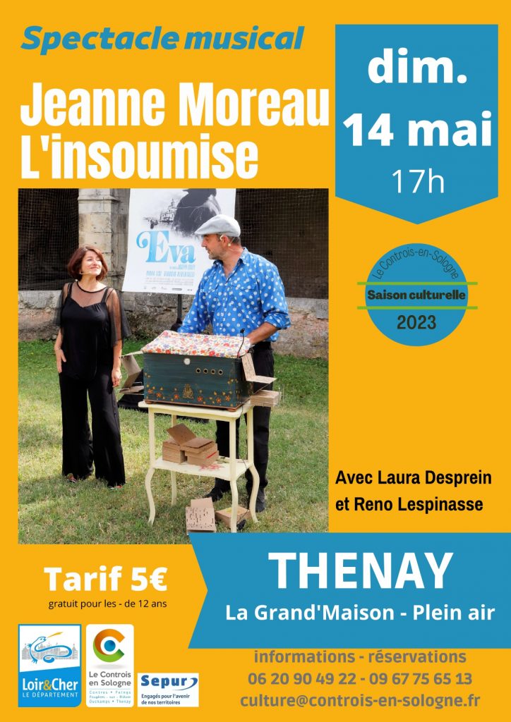 Spectacle musical « Jeanne Moreau L’insoumise »