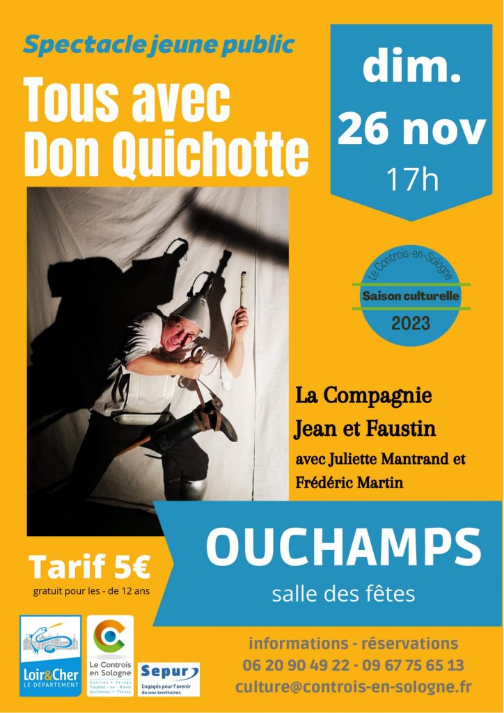 « Tous avec Don Quichotte » 26/11 à Ouchamps