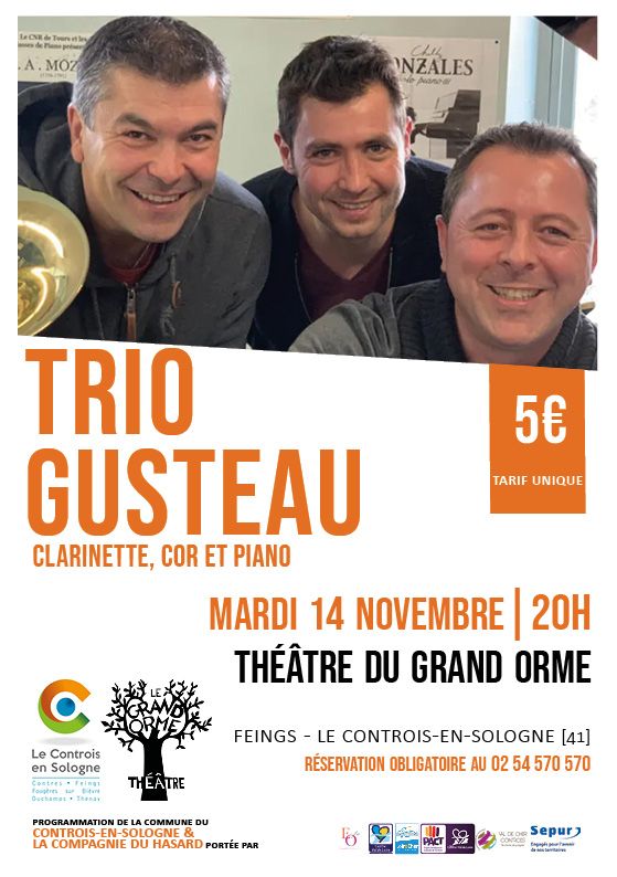 Trio Gusteau – Cor, clarinette et piano – mardi 14 novembre