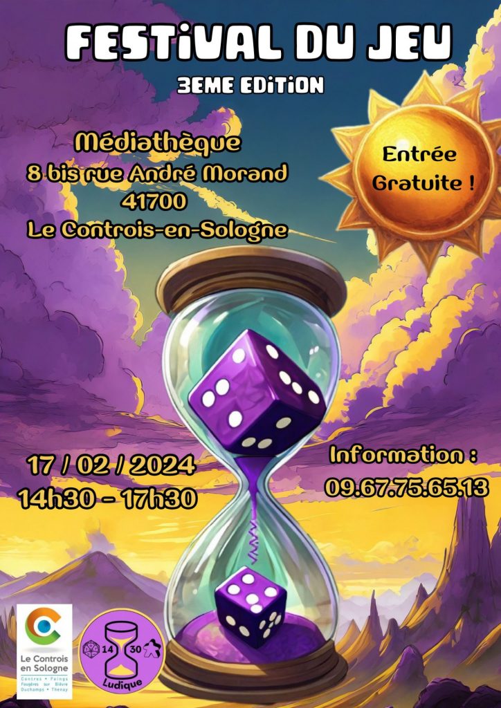 Festival du jeu – 3ème édition – sam 17/02