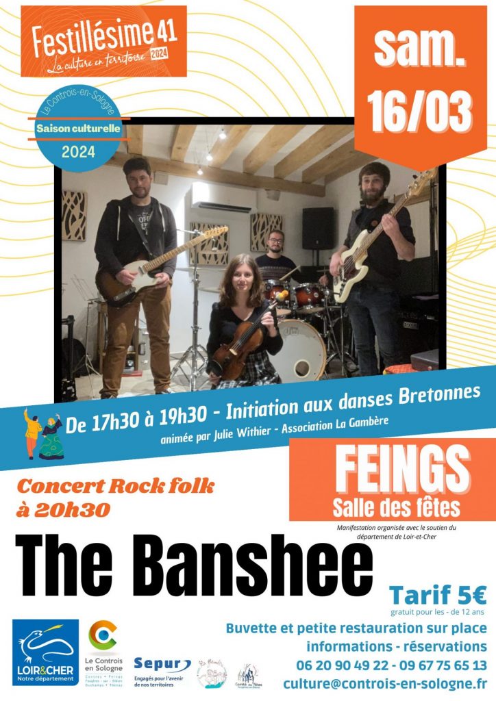Initiation aux danses bretonnes et Concert folk rock The Banshee