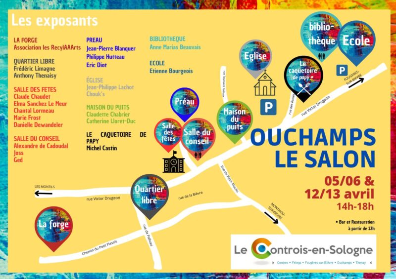 Ouchamps Le Salon 5/6/12/13 avril de 14h à 18h - Le Controis-en-Sologne