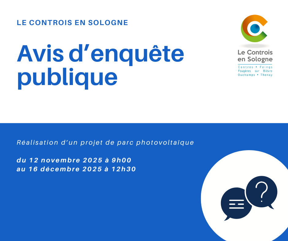 Avis d’enquête publique- Projet photovoltaïque